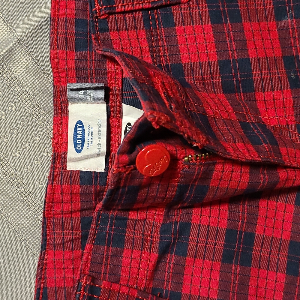 Plaid skinny pants